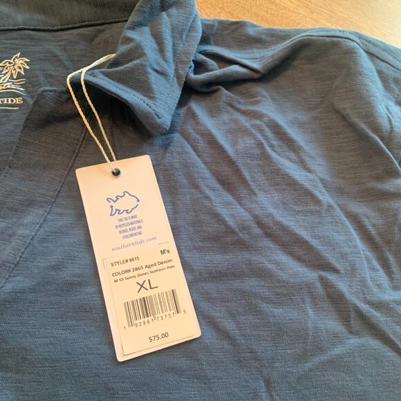 Southern Tide NWT Vneck collared shirt Size XL - Picture 2 of 3